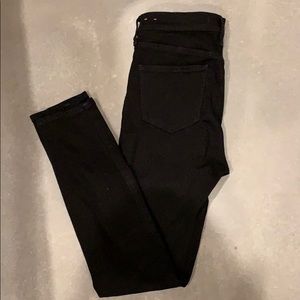 Madewell Roadtripper jeans in black, size 27